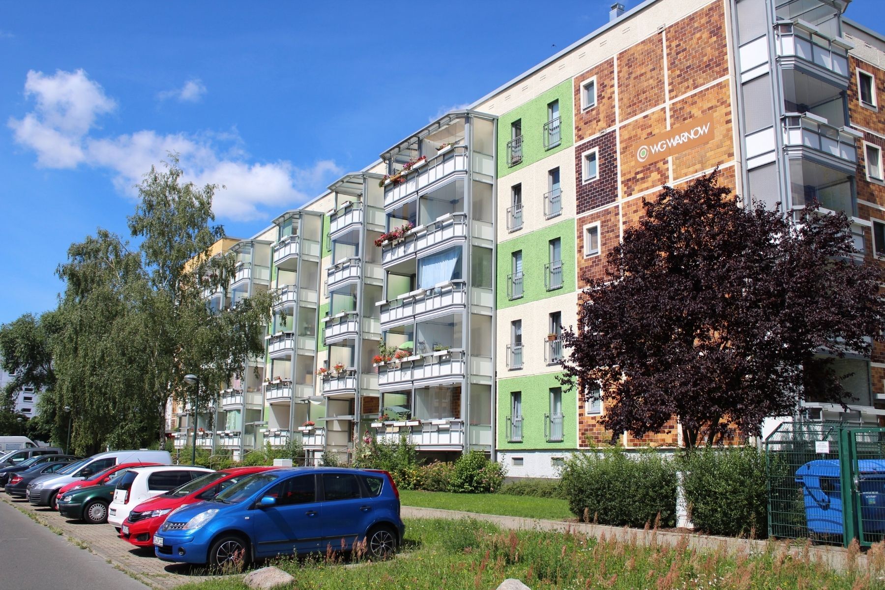 Haus mit Balkon