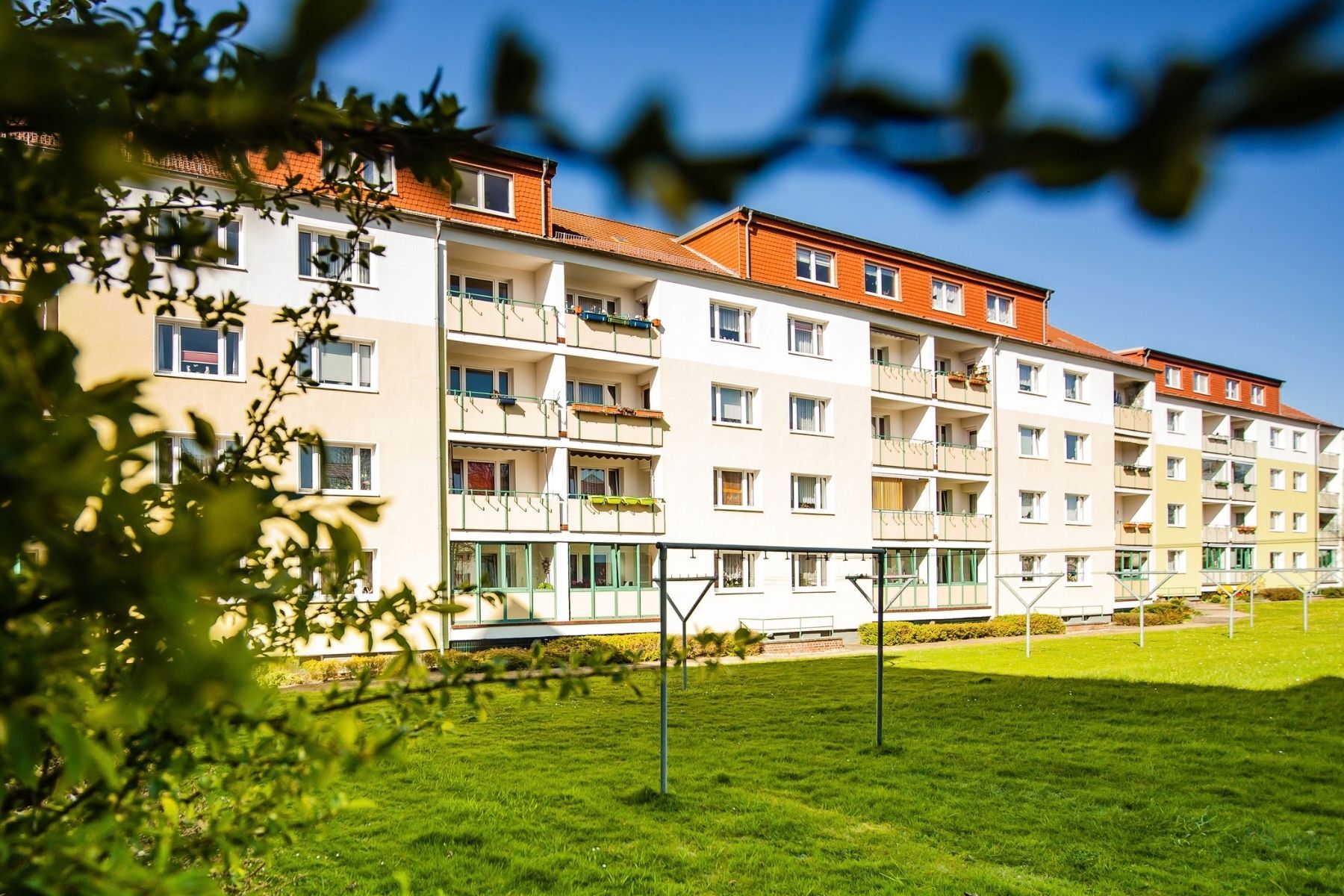 Haus mit Balkon