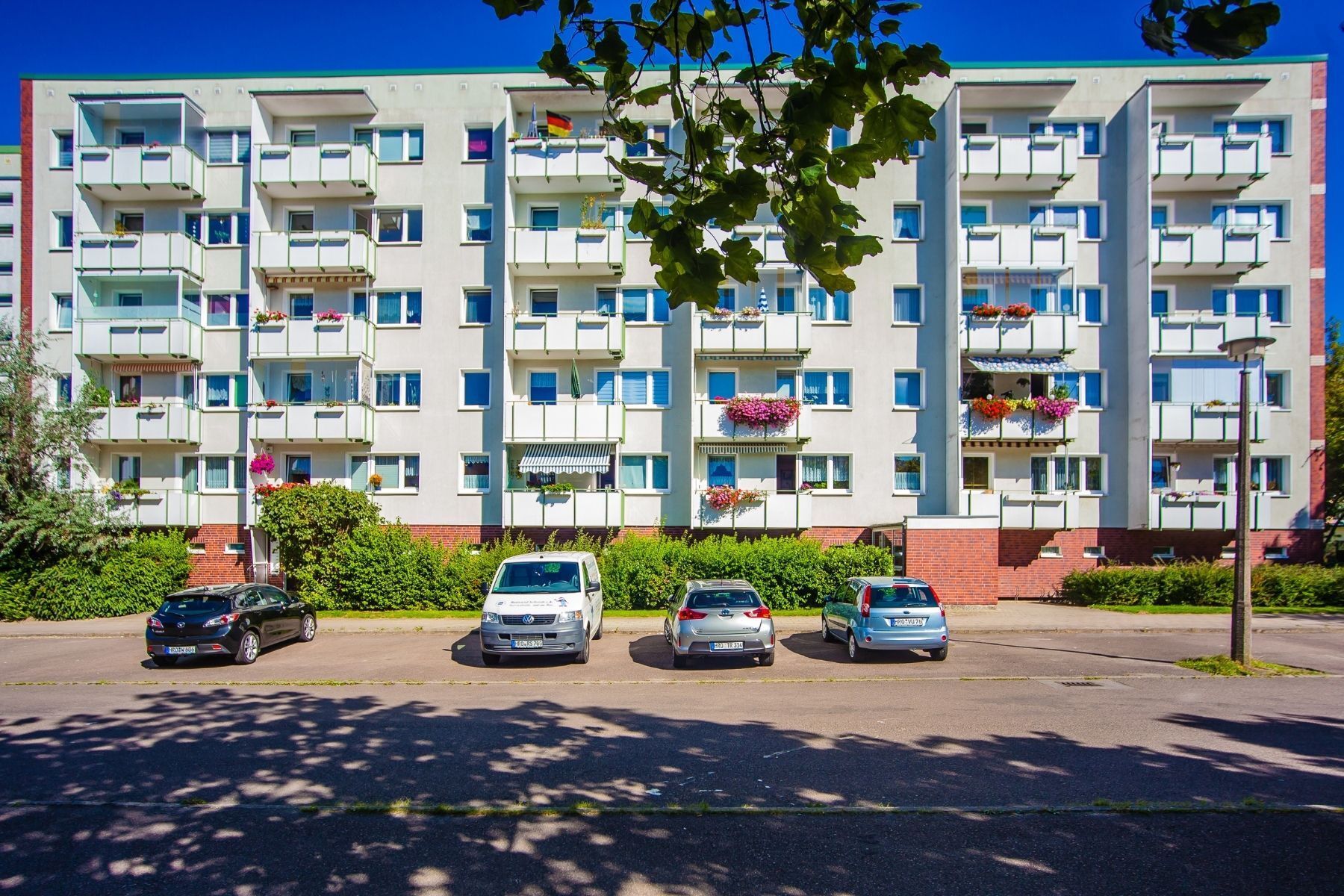 Haus mit Balkon