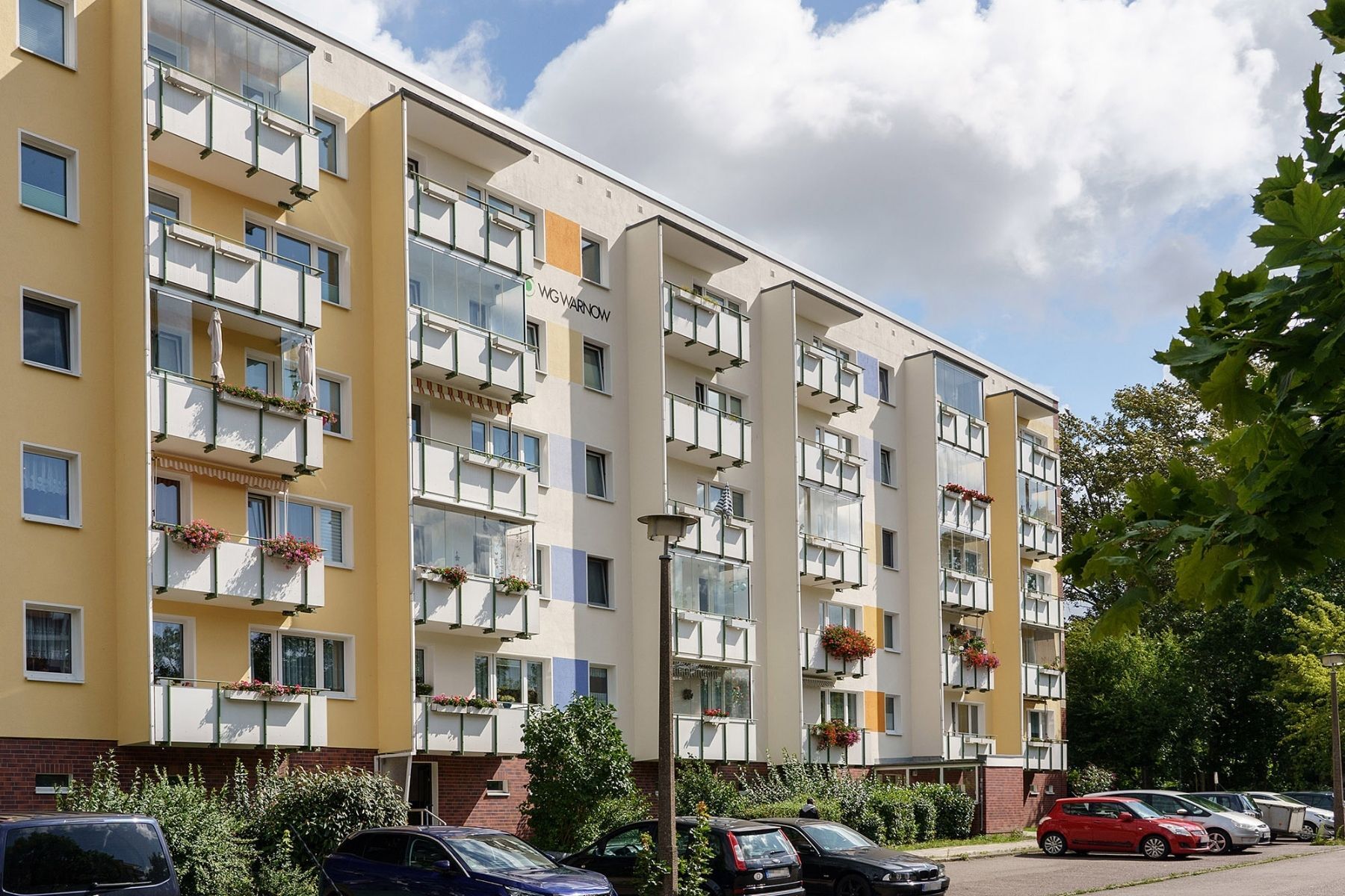 Haus mit Balkon