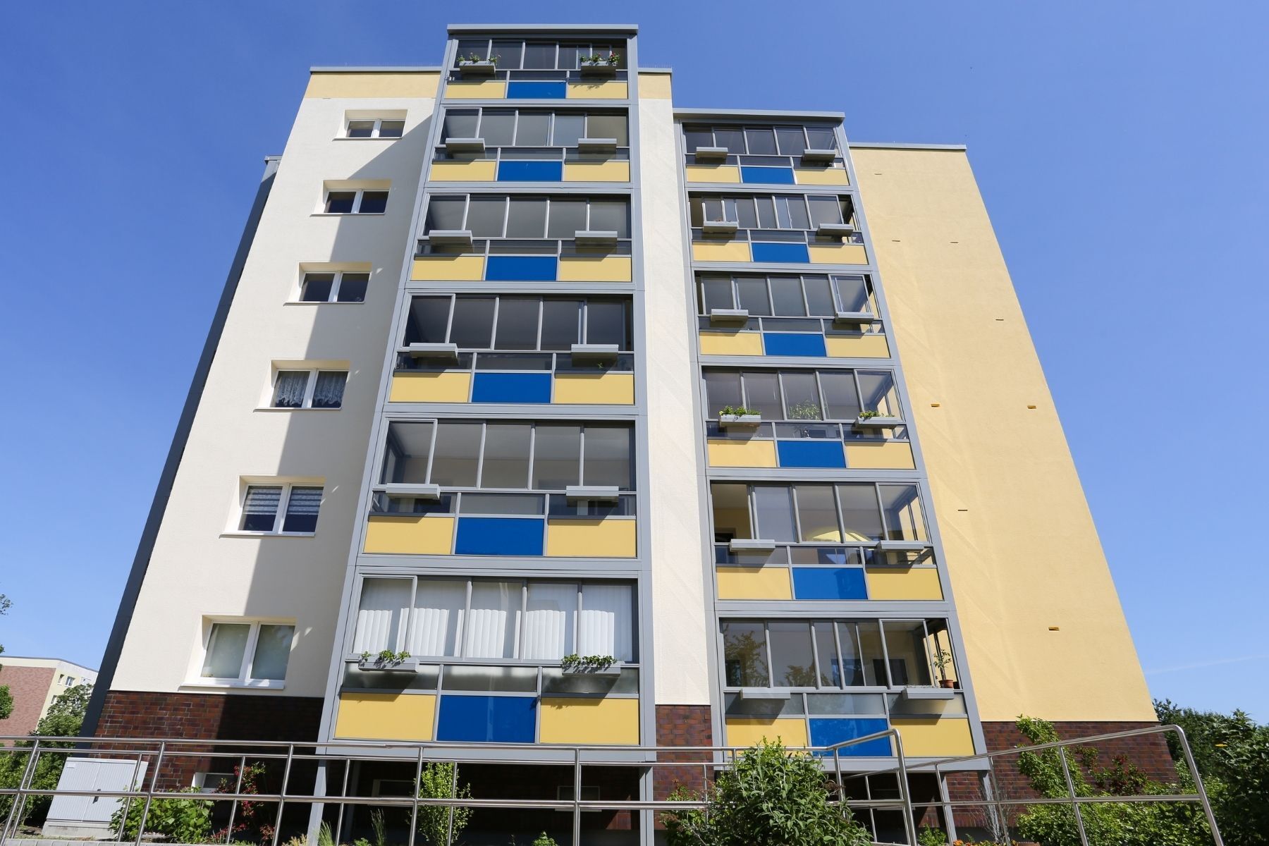Haus mit Balkon