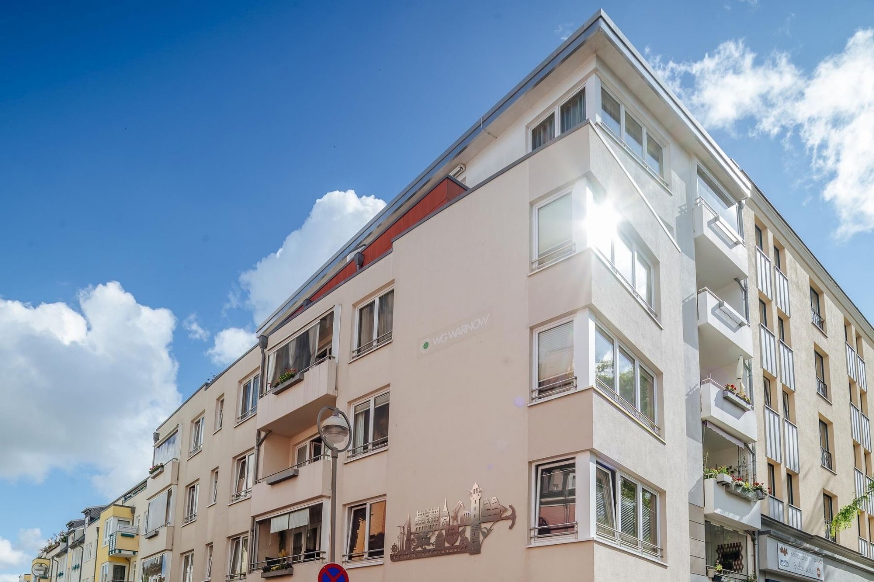 Haus mit Balkon