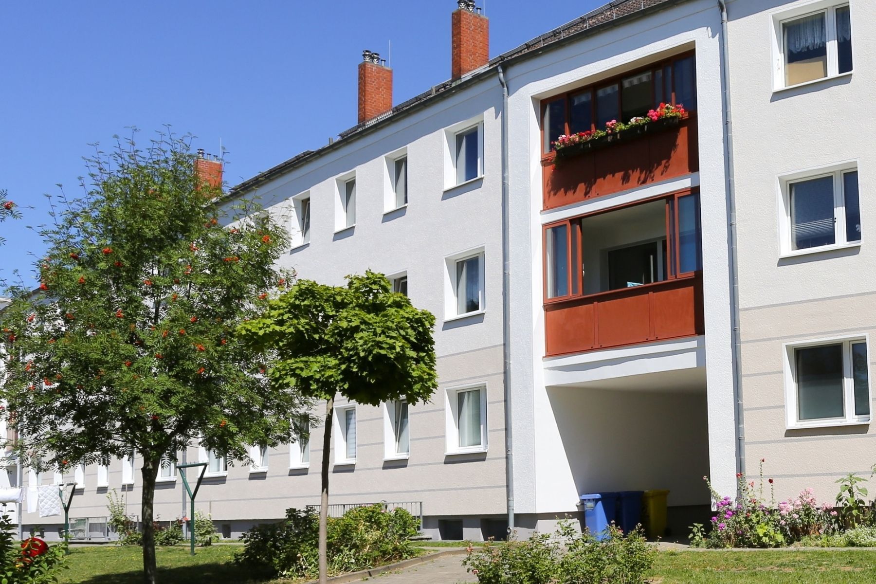 Haus mit Balkon
