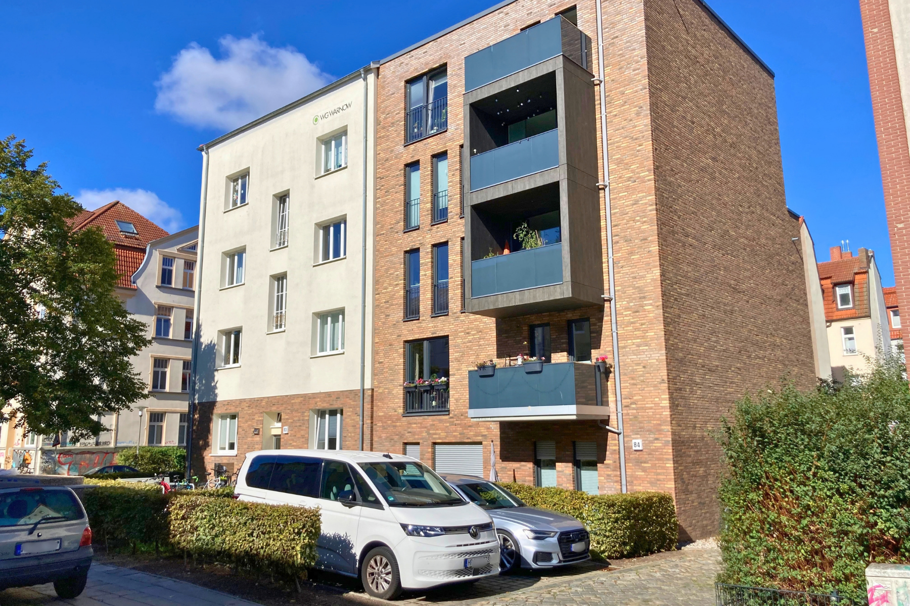Haus mit Balkon