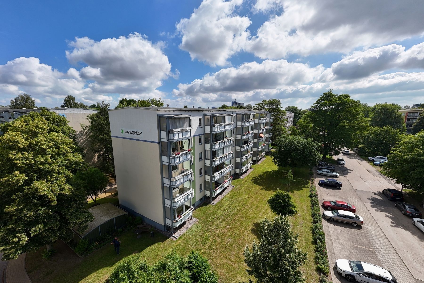 Haus mit Luftaufnahme