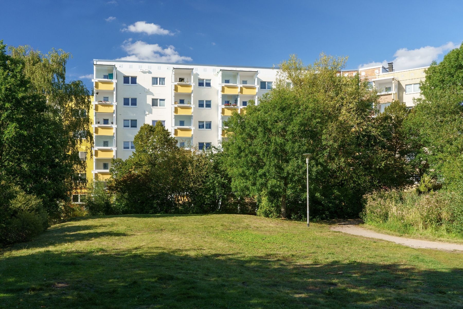 Haus mit Balkon