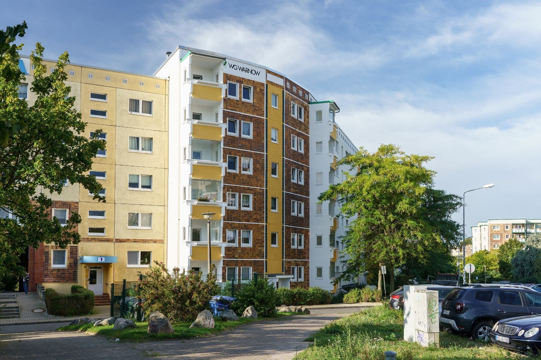 Haus mit Balkon
