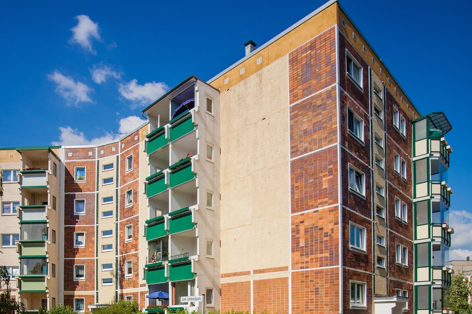 Haus mit Balkon